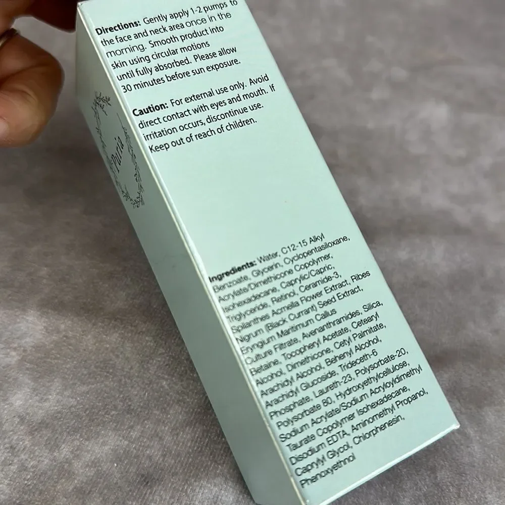 Puria Antioxidants Skin Serum Paraben Free Instant Ageless .50 Oz